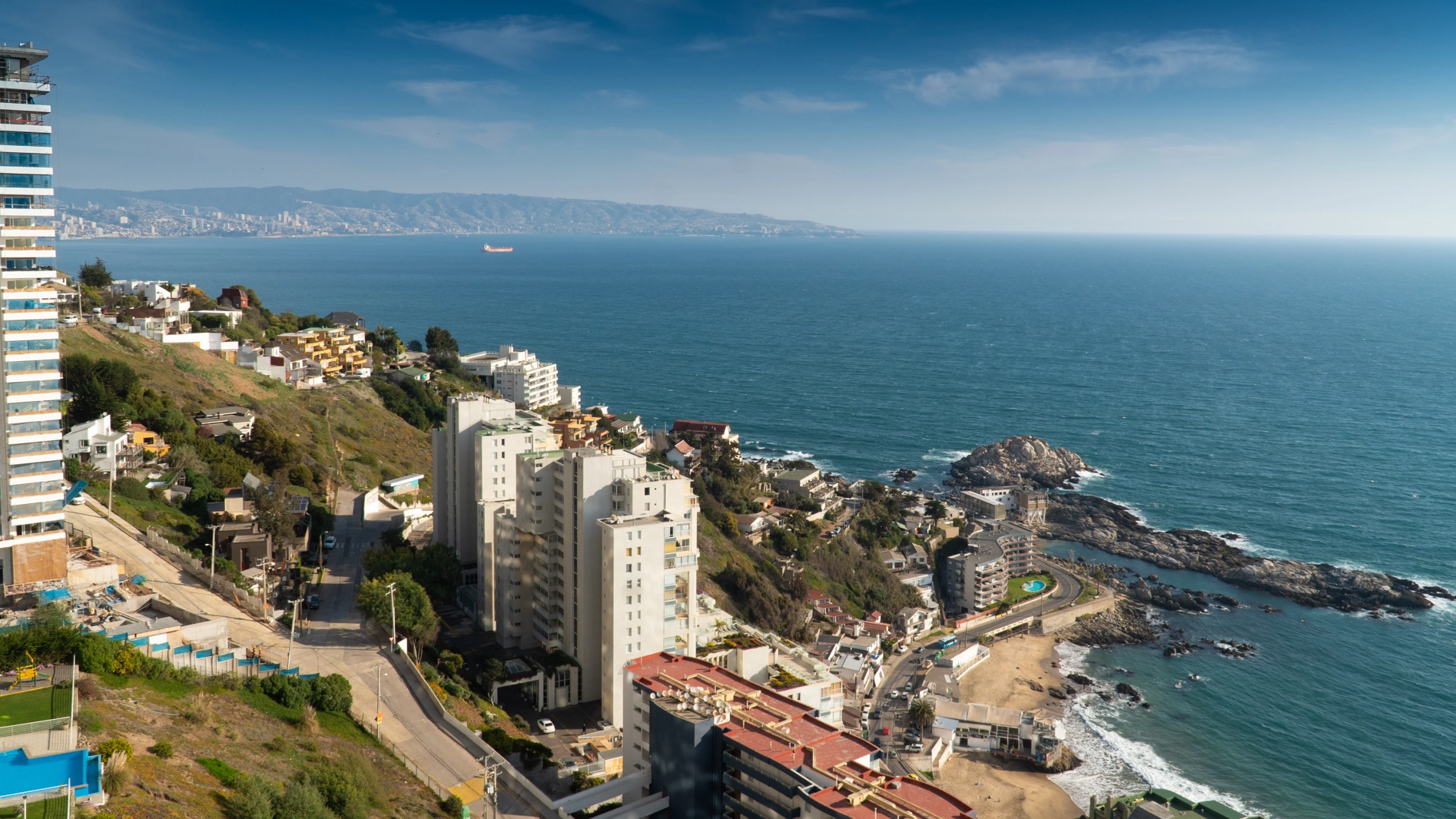 Vista aerea del litoral